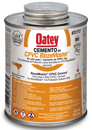 Cemento Oatey Flame Guard